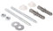 Sanitop-Wingenroth Befestigungssatz für Waschbecken M10 x 140 mm, 14 mm Dübel und 2 Stockschrauben, Waschtischbefestigung, verzinkt, 224420