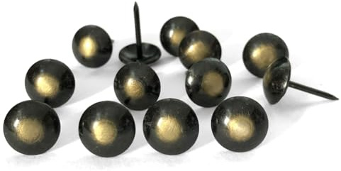 500 Stück viel: D11 mm x L 17 mm Antik Bronze (Katzenaugen) Sofa Polsternägel Holzmöbel Dekorative Reißnägel Hobnail Daumennägel Home DIY Polsternägel