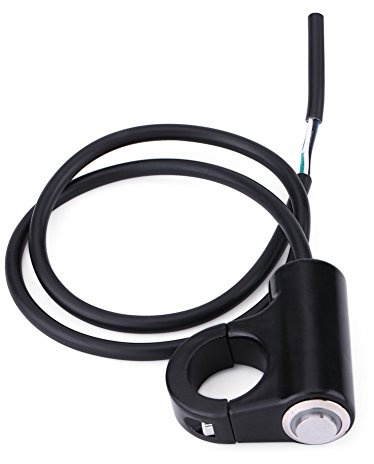 Commutateur de Guidon de Moto 7/8 22mm Interrupteur de Montage sur Guidon Commutateur de Commande Bouton-poussoir Feux Antibrouillard Marche/Arrêt(Style B)