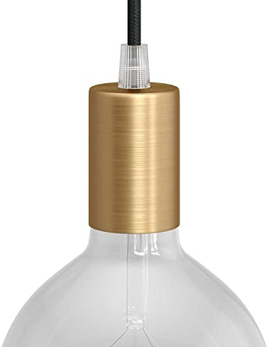 creative cables Kit Douille E27 cylindrique en métal - Conique, Bronze satiné