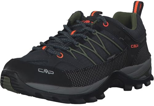 CMP Rigel Low Trekking Shoe WP, promenadsko för män, Antracite Torba, 45 EU
