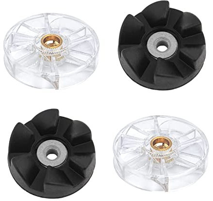 Top Base Gear, Top Base Plastic Gear Replacement Parts,Blender Part,2 Blade Rubber Gears and 2 Motor Base Top Gears,Compatible with Nutribullet 600W 900W Blender Juicers
