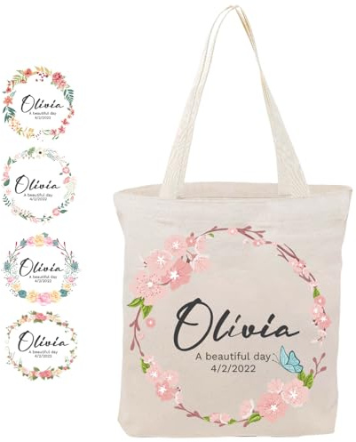 Cozifitgear Sac personnalisé pour la fête des mères pour femmes, Panda, sac de transport personnalisé, sac de courses réutilisable, cadeaux pour maman, demoiselles d'honneur, enterrements de vie de