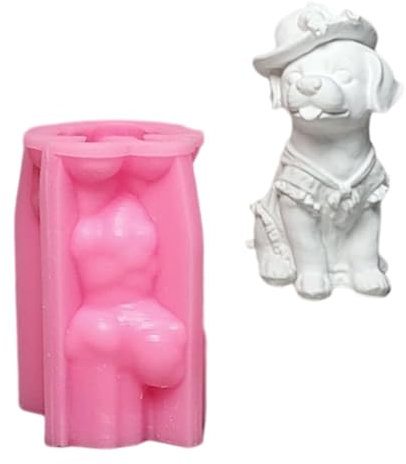 Moldes 3D para perros, moldes de yeso, moldes de silicona para animales, moldes de resina epoxi, moldes de fundición