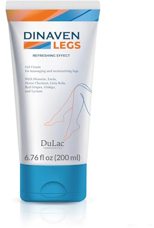 DuLàc, Dinaven Effet Jambes Froides, Crème pour Les jambes à la Diosmine, à l'Escin, au Genêt de Boucher, à la Vigne Rouge, Idéale pour Soulager les Jambes Lourdes, Fabriqué en Italie, 200 ml
