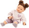 Götz 2527122 Maxy Muffin Graue Katze Puppe - 42 cm große Babypuppe mit braunen Schlafaugen, braune Haare und Weichkörper - Weichkörperpuppe in 9-teiligen Set