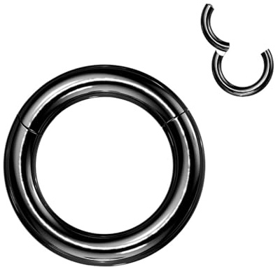 Taffstyle Dicker Septum Piercing Clicker Ring Universal Ohr Scharnier Segment Nase Intim 3-6 mm
