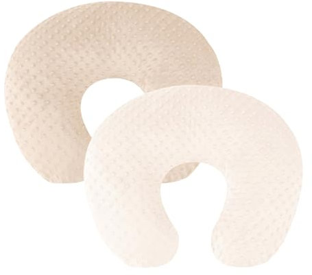 Gramigg 2 weiche Stillkissenbezüge mit pflegeleichten Designs, bequeme Baby-Stillkissen, Neugeborene, Stillkissenbezüge Set