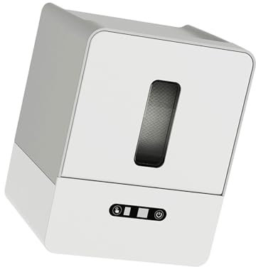 Práctico dispensador automático de toallas de papel con sensores de movimiento eléctricos para baño, cocina, montaje en pared, funciona con pilas