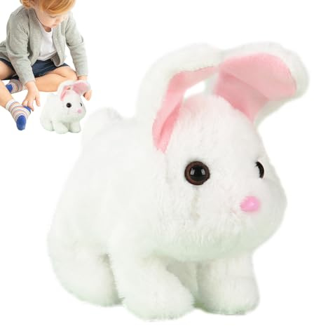 Générique Electronic Pets for | Educational Rabbit Walking & Making Sounds - Interactive Rabbit Toys - for Girls Boys Birthday