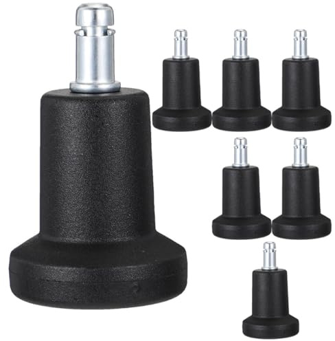 NULYLU Lot de 7 Niveleurs de Chaise Enfichables Antidérapants pour Pieds Fixes, Compatibles Sols Durs, pour Chaise de Bureau, Bureau à Domicile et École, Roulettes Multifonctions
