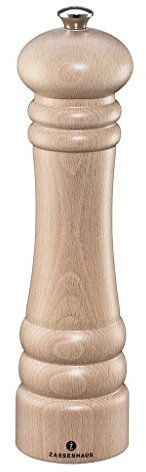 Zassenhaus Berlin - Macinapepe in legno di faggio naturale, 24 cm