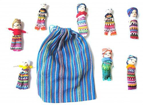 Sorgenpüppchen, 8 Stück im Beutel, gross, Sorgenpuppe, Sorgenfresser