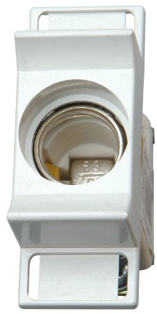 Kopp 214901012 Sicherungssockel, 1-polig mit Schnappbefestigung, nach IEC 269-3, DIN VDE 0636 D 02 E18, 16-63 A