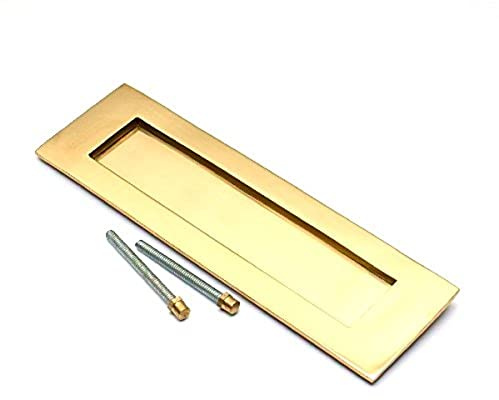 Merriway BH03589 250 x 75mm (10 inchx 3 inch) Victorian Letter Plate Polished Brass