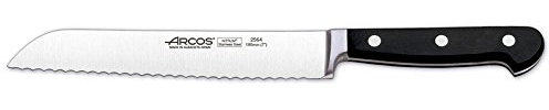 Arcos Serie Clasica - Cuchillo Panero - Hoja de Acero Inoxidable Forjado NITRUM 180 mm - Mando de Polioximetileno (POM) Color Negro