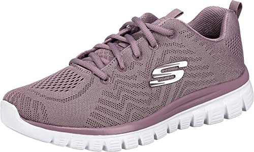 Skechers Damen Graceful Get Connected Sneakers, Lavender, 36 EU