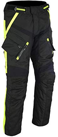 Herren Motorradhose mit Protektoren und Reflektoren – Textil Motorrad Hose für Sommer und Winter –