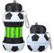Bouteille d'eau en Silicone pour le football - Enfants et Adultes, Pliable, sans BPA, très résistant - 550ml