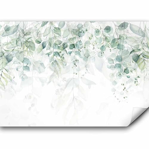 murando - Vlies Fototapete grüne Blätter 350x256 cm - Foto Tapete Schlafzimmer Wohnzimmer Moderne Vliestapete XXL Wandtapete Motivtapeten 3d Effekt Wand Dekoration – Floral Muster b-C-0615-a-b