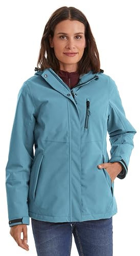 Killtec Damen Outdoorjacke Funktionsjacke mit abzippbarer Kapuze KOW 140 WMN Jckt wasserdicht, Winddicht, atmungsaktiv 00841-sturmblau 36