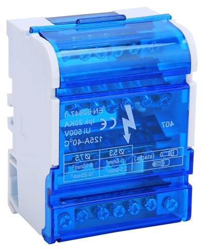 Boîte de Distribution Terminale, Boîte de Distribution de Câbles de Type Rail Monophasé à Quatre étages Avec Couvercle Anti-Poussière Transparent, pour Génie électrique, Armoire