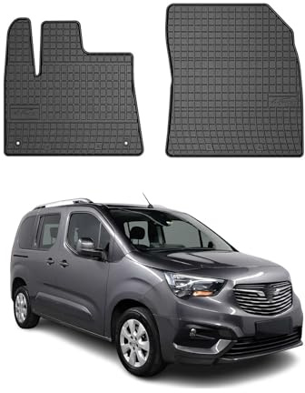 OMAC Fußmatten für Opel Combo 2 Persons 2019-2026 Gummi 2X Schwarz | 5230484, Automatten, Gummimatten, Allwetter, Antirutsch, fahrzeugspezifisches Produkt, wasserdicht
