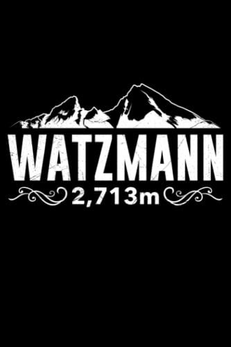 Notizbuch A5 kariert mit Softcover Design: Watzmann Bergsteiger klettern Wanderer Berge Bergfan: 120 karierte DIN A5 Seiten
