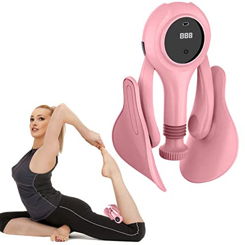 Oberschenkeltrainer Beckenbodentrainer Für Frauen, Multifunktionaler Beintrainer, Beckenboden Stärkungsgerät Frauen, Hip Trainer Beckenbodentrainer Für Zuhause Damen Frau (Pink)