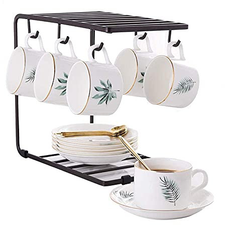 Porcelain Tea Set Cup and Saucer Set Afternoon Tea Tea Set Thickened Full Family Tea Set