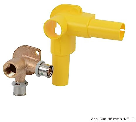 Viega Sanfix P-Doppelwandscheibe m. Verdrehsicherung u. Manschette, 16mm x1/2IG