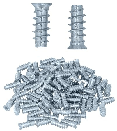 HELPMATE – Euroschrauben Senkkopf 6,3x16 mm galvanisch verzinkt – 50 Stück | Mit PZ 3 Antrieb und Vollgewinde – Möbelschrauben für Vollholz und Holzwerkstoffplatten