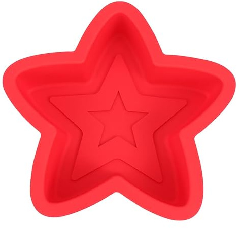PRETYZOOM Moule À Gâteau Silicone Pentagramme Antiadhésif 8 Pouces Ustensile De Cuisson Pour Pâtisserie Maison Et Professionnelle
