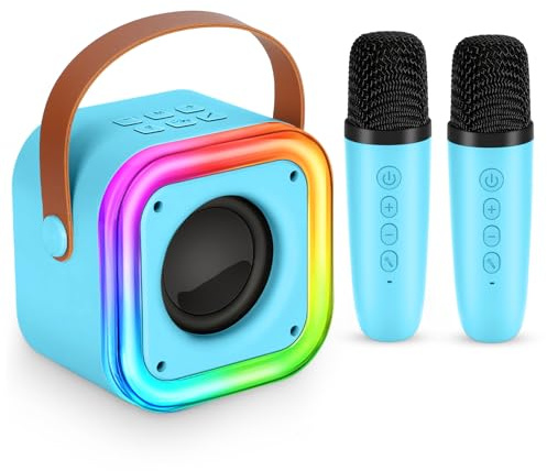 Spinosaurus Kinder Karaoke Maschine Mit 2 Mikrofonen Bluetooth Mikrofon Karaoke Anlage Für 3-12 Jahre Kinder Geschenke Tragbarem Lautsprecher Mit Led-Licht Singen Geburtstag Geschenken