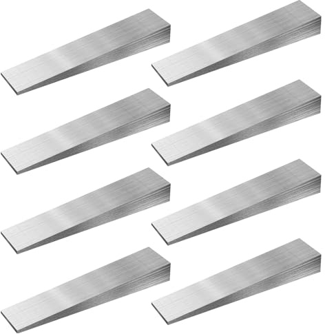 ZOFORTY 8 Pack 1/2 x 3/4 x 4 Inch Flange Wedge Steel Wedges