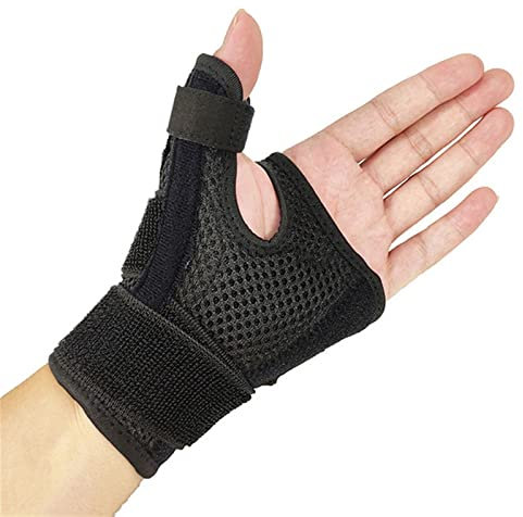 EUTYRG Trainings- und Fitnessarmbänder, Fingerhalter, Schutzbandage, medizinische Sport-Handgelenks-/Daumen-/Arthritis-Spli (Schwarz A)