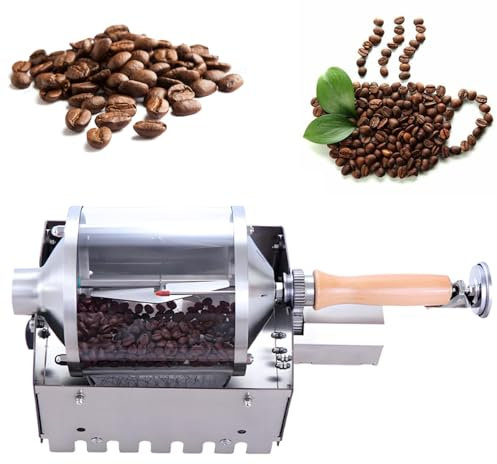 Mavdecll Coffee Bean Baking Machine, Stove-Top Coffee Roaster, Capacity 100-400g, Transparent Quartz Glass Bin, Heating Directly On The Stove, for Coffee Beans Peanut Nuts