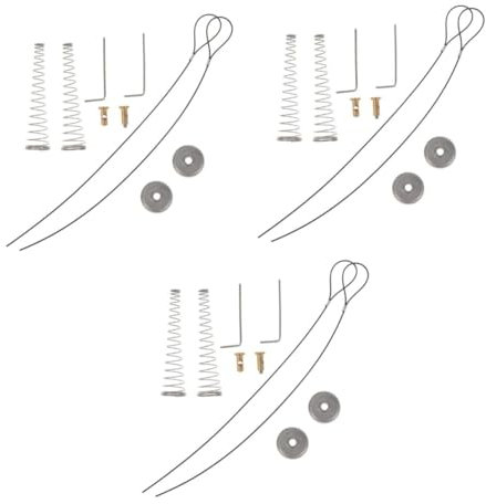 Housoutil 6 Ensembles Loquets loquet de serrure de porte serrure à code pour porte - Câble de traction de portillon - Poignée assistée par ressort tirage de câble de porte de clôture en pvc