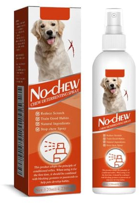 MUMQAQ Spray Anti-Mâchonnement pour Chiens, Spray au Pomme Amère pour Chiens, Spray Naturel au Pomme Amère pour Chiens pour Arrêter de Mâchonner, Spray Anti-Mâchonnement Efficace pour Chiens, Prévient