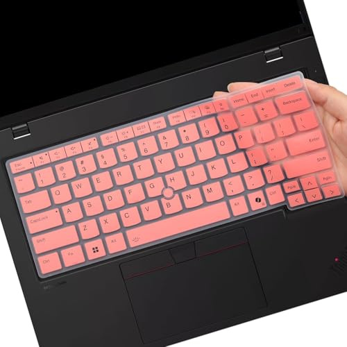 Tastaturabdeckung für Lenovo Thinkpad L14 Gen 5 / ThinkPad P14s Gen 5 / ThinkPad T14 Gen 5 / ThinkPad T14s Gen 6 14 Zoll Laptop, US-Englisches Layout, Tastaturschutz, Pink