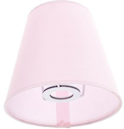 DIYEAH Trommel Lampenschirm Aus Stoff Kleiner Rosa Lampenschirm Mit Leuchtenabdeckung Passend Für Pendel- Tisch Und Wandleuchten Sanfte Lichtfilterung Für Wohn Und Schlafzimmer