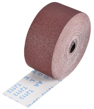 Kozelo Sandpaper Roll 76mmx21m 80Grit Aluminum Oxide Emery Cloth Roll | Sanding Paper for Metal Auto Wood Finishing Polishing and Scratches Removing