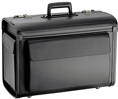 Bowatex Pilotenkoffer Business Aktenkoffer Laptop-Fach 51 cm Groß Schwarz