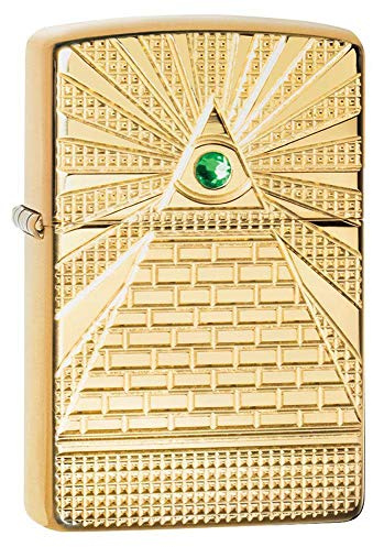 Zippo Eye of Providence High Polish Brass Design Pocket Lighter
