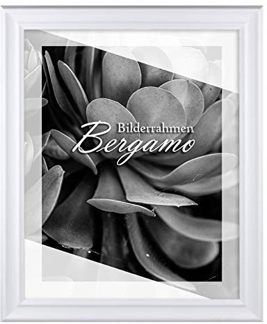 BIRAPA Bergamo Bilderrahmen vintage Holz- Optik - Bilder Rahmen 50x60cm - Fotorahmen Glas antireflex Plexiglasscheibe - Wanddeko Fotowand Fotogeschenke
