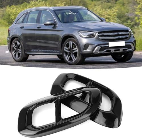 2Pcs Edelstahl Heckdrossel 4 Ausgänge Trim passend für GLC GLE GLS W167 X253 X167 2020