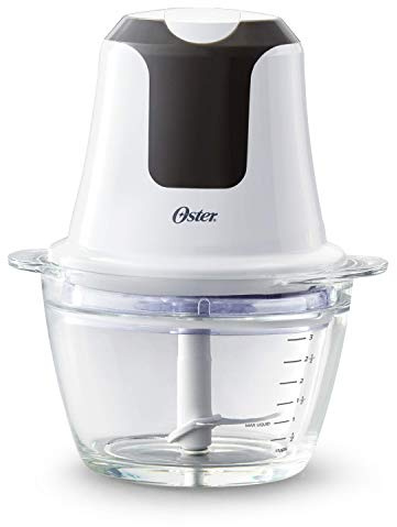 Oster 3-Cup Mini Food Chopper with Glass Bowl, for Kitchen Prep