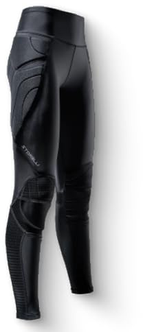 Storelli BodyShield Womens BodyShield Goalkeeping Leggings 4, Soccer Sports Accessories, Goalie Pants, Turf Protection, Lightweight, UV Resistant, Sweat Wicking, Black, Extra Small