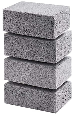 YWNYT 4pcs Grill Cleaning Brick, Pumice Cleaning Block, Ecological Griddle Cleaner Reusable Grill Stones Cleaner for BBQ Grill Grates Remove Greases Stains Residues Dirt
