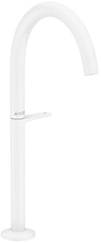 hansgrohe AXOR One Waschtischarmatur Select 260 für Waschschüsseln mit Push-Open Ablaufgarnitur, Ausladung 165 mm, 48030700, Farbe: Mattweiß